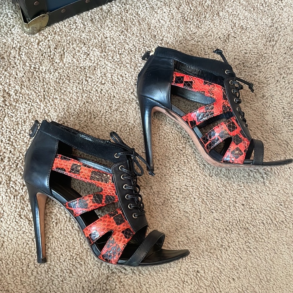 Rebecca Minkoff lace up heels